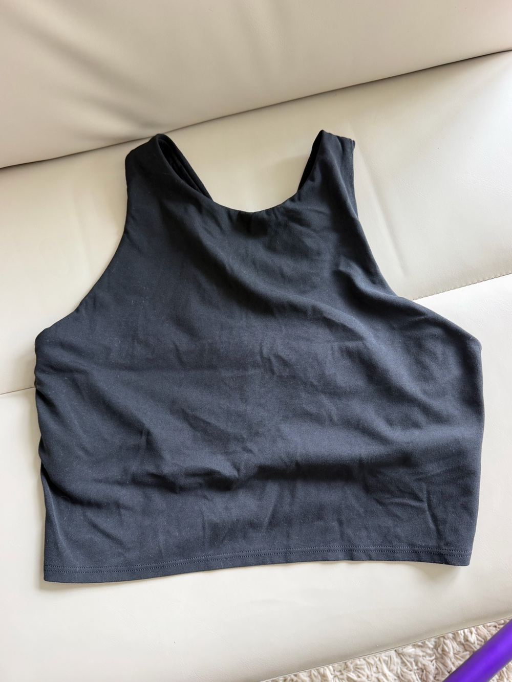 Athleta Black Women's Sports Bra Cropped Top